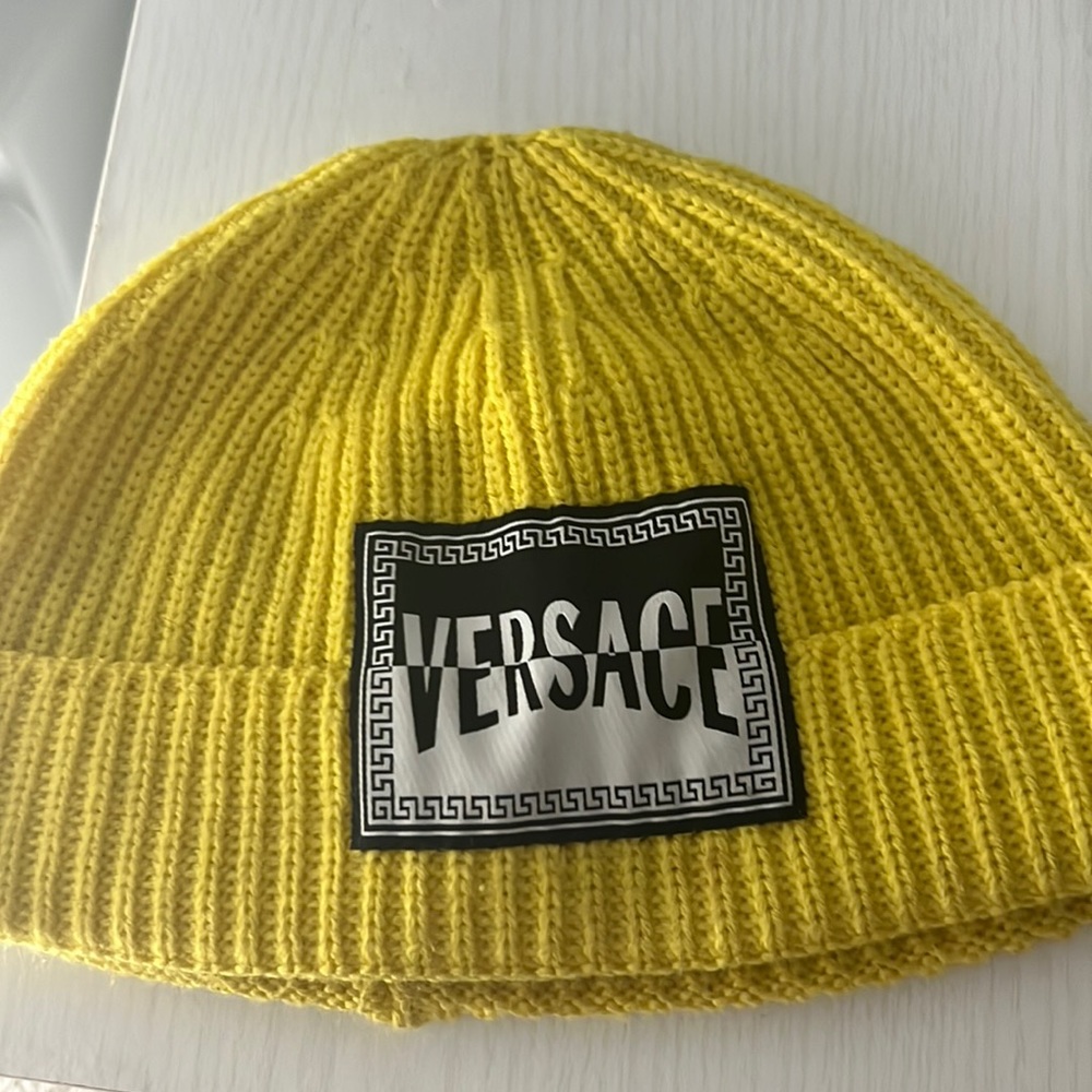 Mens Versace hat yellow